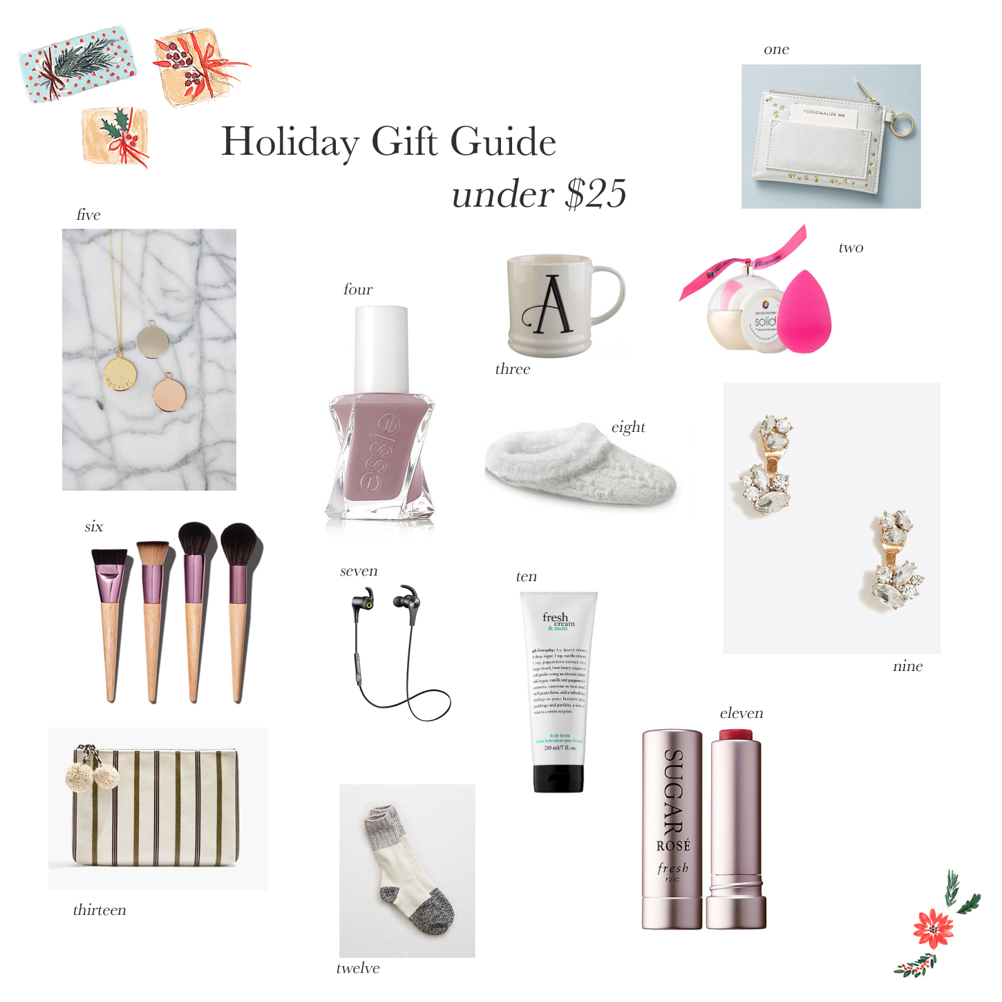 Holiday Gifts (for her) Under $25