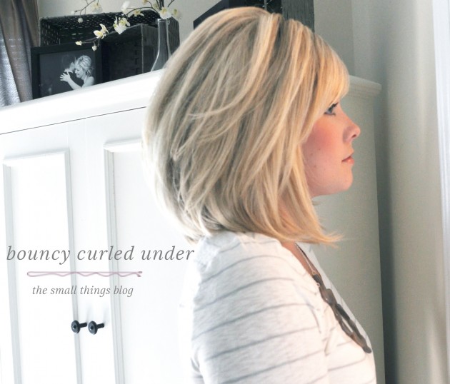 bouncy curled under from The Small Things Blog