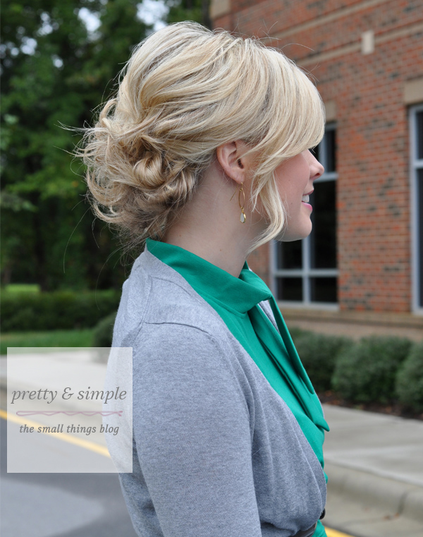 pretty and simple hair tutorial- The Small Things Blog