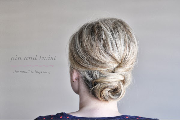 Pin and Twist Hair Tutorial- The Small Things Blog