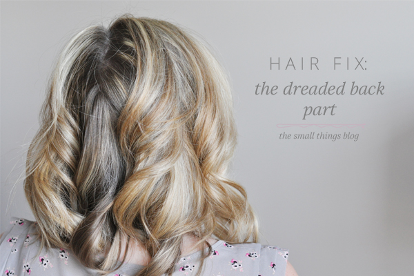 Hair Fix: the dreaded back part – The Small Things Blog