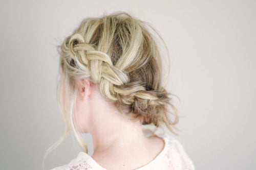 Swept Braid Updo