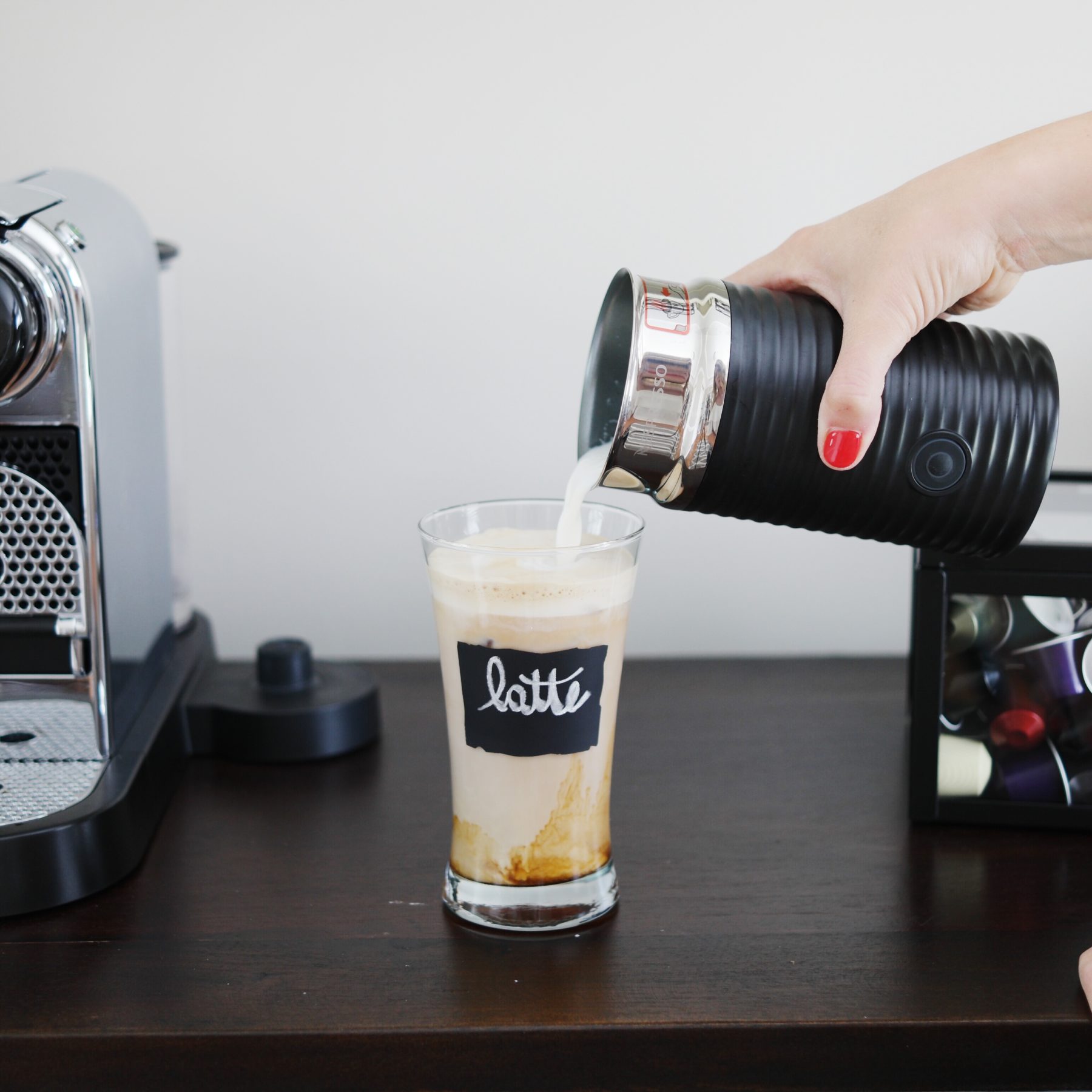 My favorite mid-day drink: homemade iced latte - The Small Things Blog