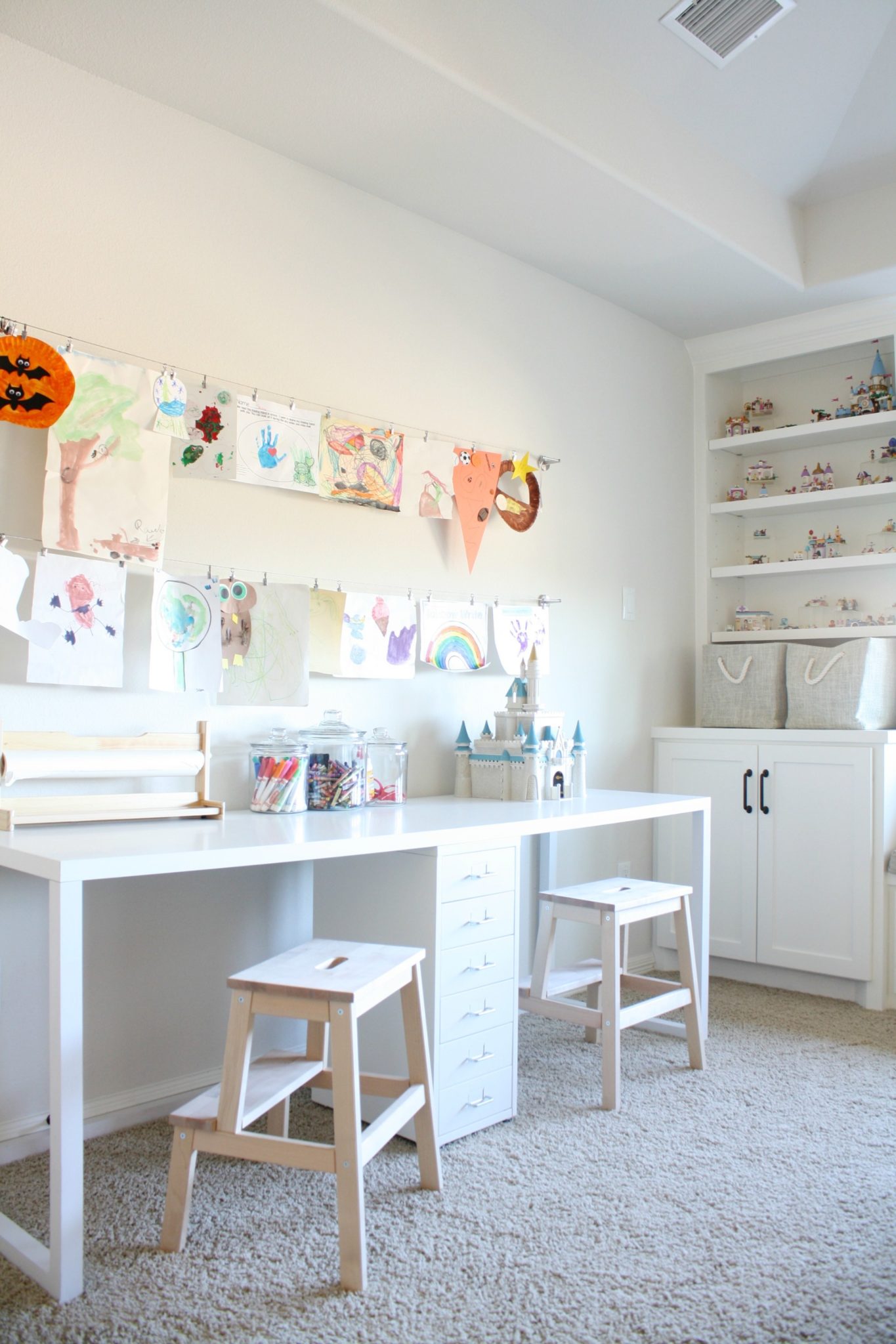 Craft Area/Homeschool Space Inspiration The Small Things Blog