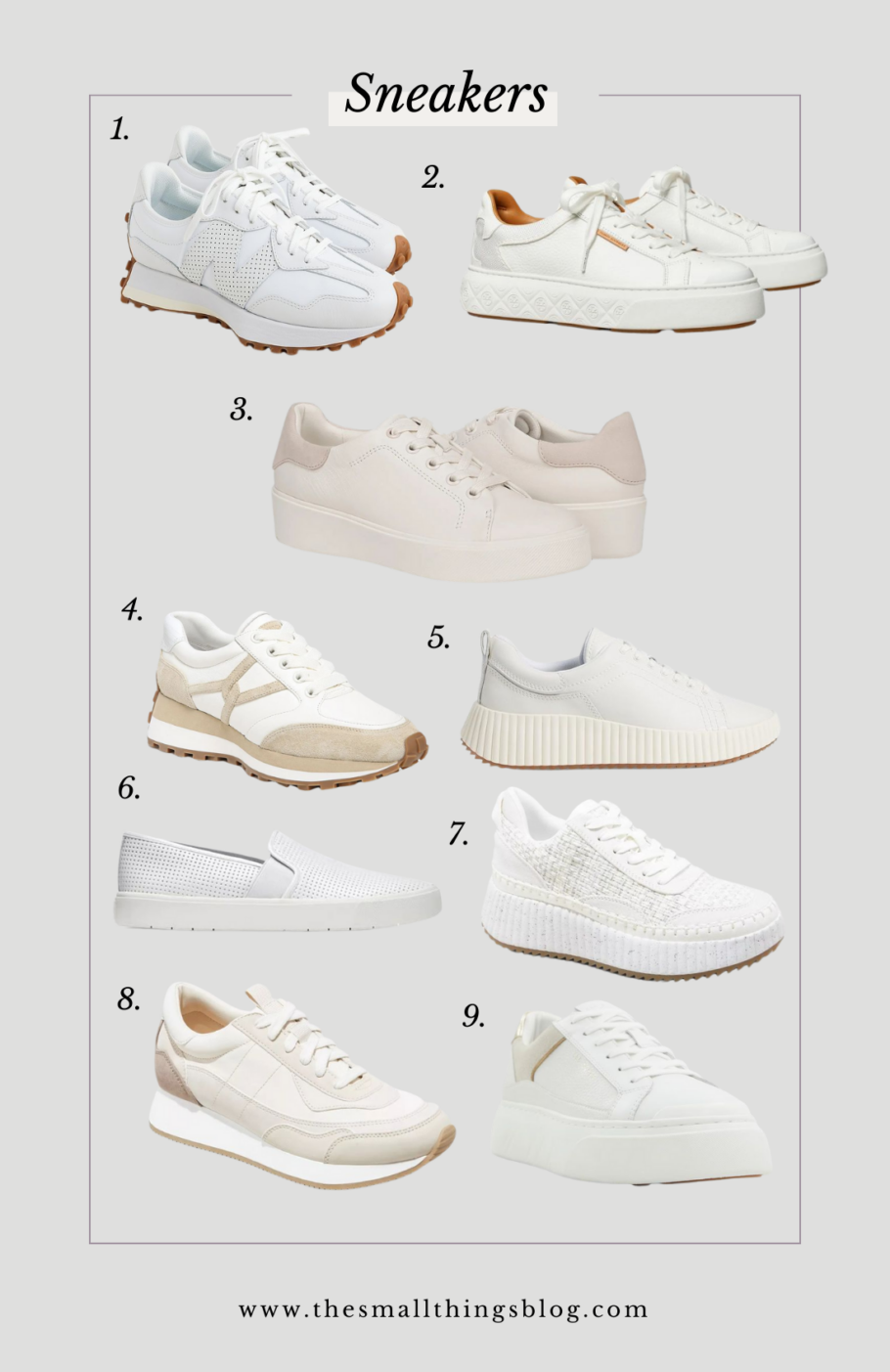 White Sneakers for Spring
