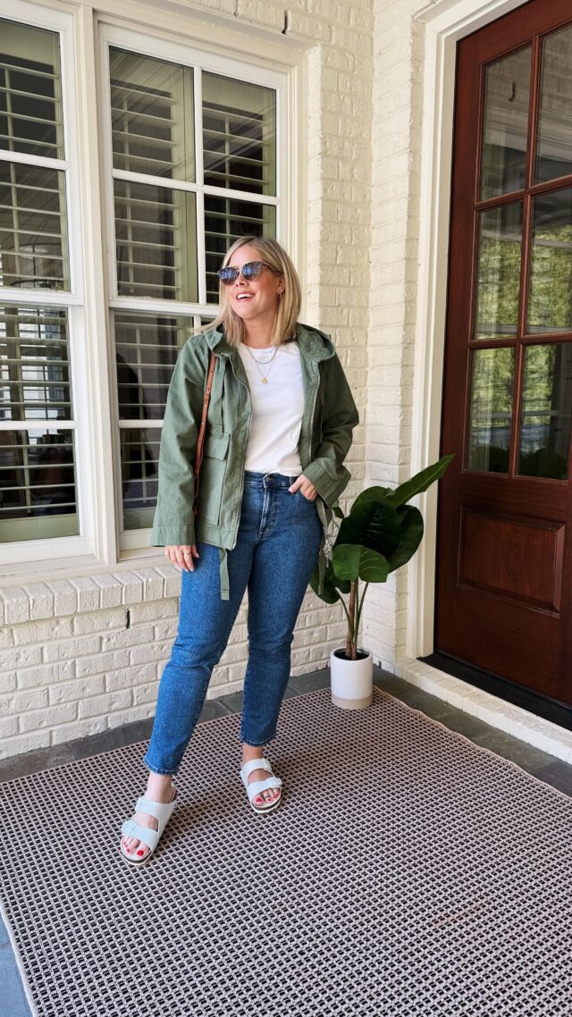 You know those outfits that *always* work? This is one of them. A green jacket goes with so many outfits and is an easy and casual final layer to an outfit! 

Follow my shop @k8_smallthings on the @shop.LTK app to shop this post and get my exclusive app-only content!

#liketkit 
@shop.ltk
https://liketk.it/44XXo